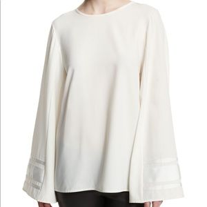 NWT public school Henne Off white top tie back